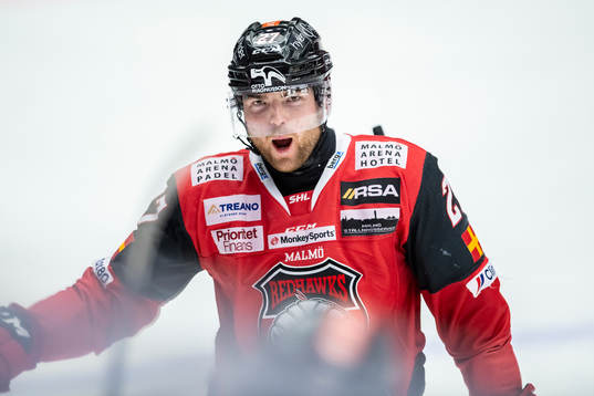 Malmö Redhawks Ponthus Westerholm jublar