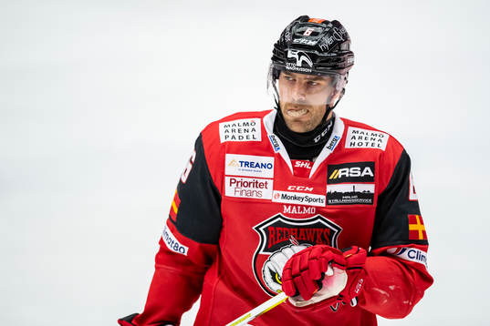 Malmö Redhawks Patrik Hersley deppar