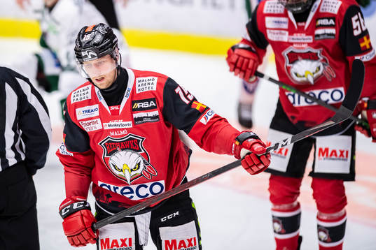 Malmö Redhawks Axel Wemmenborn deppar