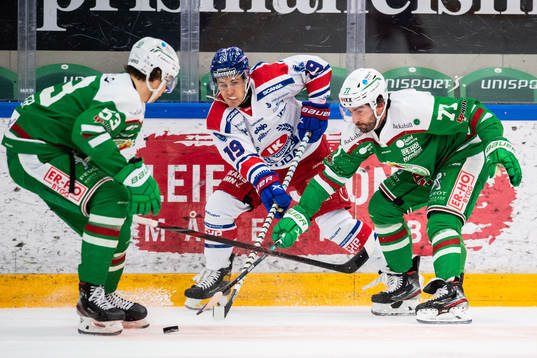 Oskarshamns Tyler Kelleher och Rögles Joseph LaLeggia