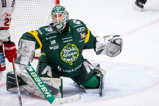 Björklövens målvakt Isak Mantler
