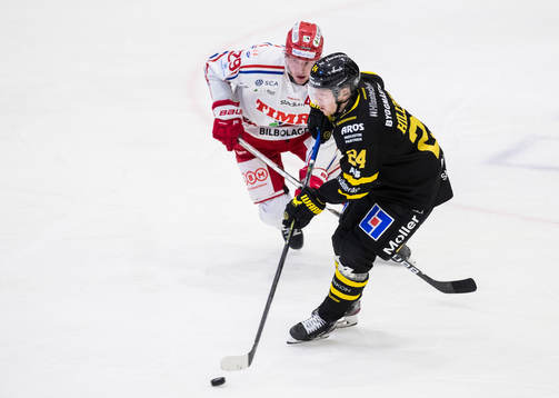 Timrås Morten Madsen  och Västerås Joakim Hillding