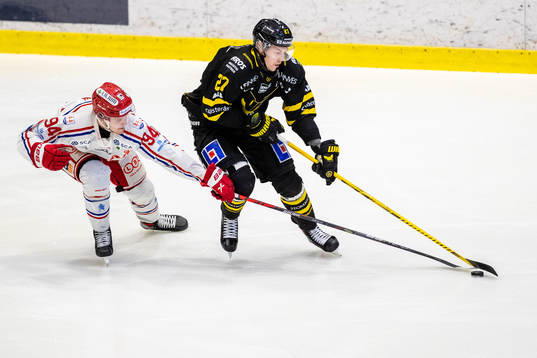 Timrås Sebastian Hartmann och Västerås Sebastian Benker