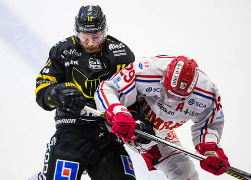Västerås Sam Marklund och Timrås Morten Madsen