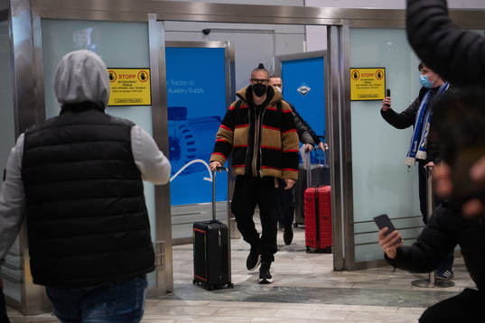 IFK Göteborgs nyförvärv Marek Hamsik anländer
