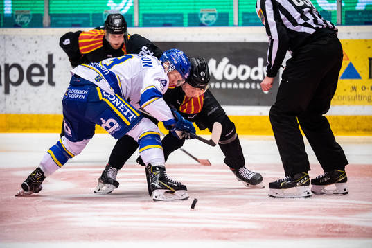 Leksands Patrik Zackrisson  och Brynäs Linus Ölund