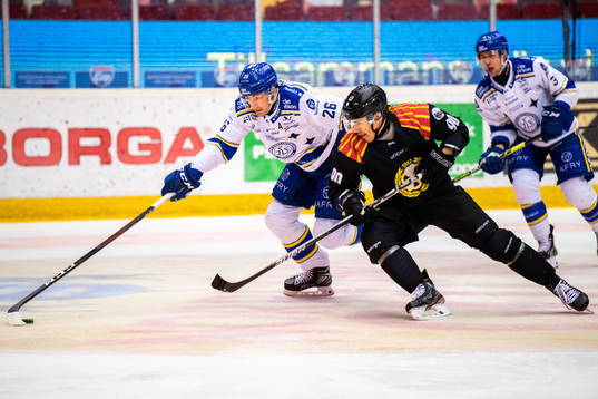 Leksands Patrik Norén och Brynäs +b90+under
