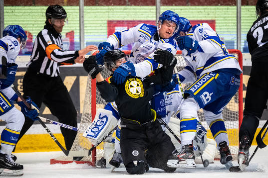 Brynäs Anton Rödin och Leksands Mirco Müller