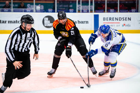 Brynäs Patrik Berglund och Leksands Martin Karlsson