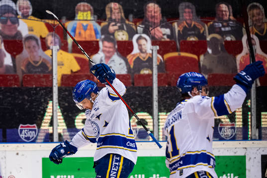 Leksands Fredrik Forsberg jublar