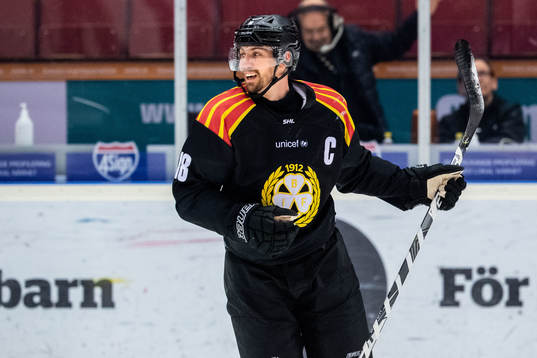 Brynäs Anton Rödin jublar