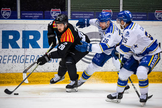 Brynäs Oula Palve och Leksands Patrik Norén