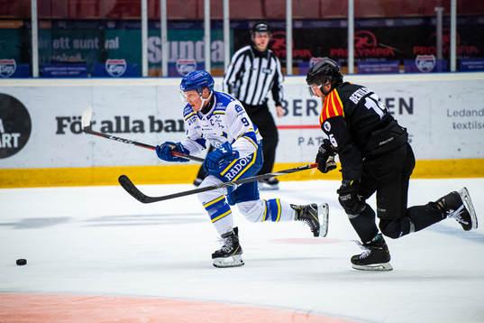 Leksands Patrik Zackrisson och Brynäs Simon Bertilsson