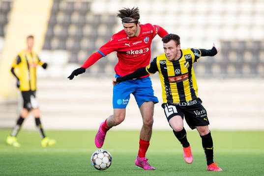 Helsingborgs Wilhelm Loeper och Häckens Tobias Heintz