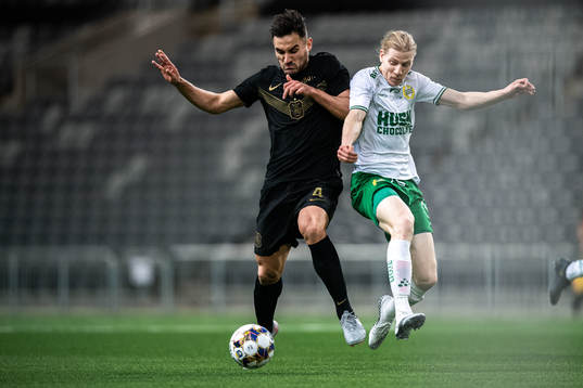 s Sotirios Papagiannopoulos och Hammarbys Gustav Ludwigson