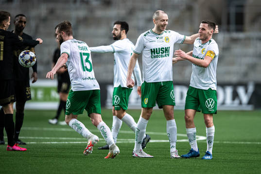 Hammarbys Jeppe Andersen jublar
