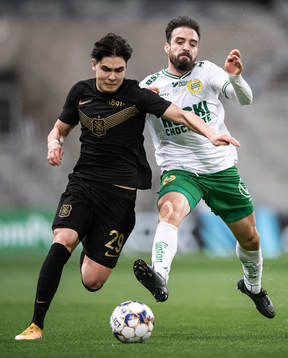 s Eric Kahl och AIK:s Hammarbys Abdul Khalili