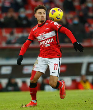 Jordan Larsson of Spartak Moscow