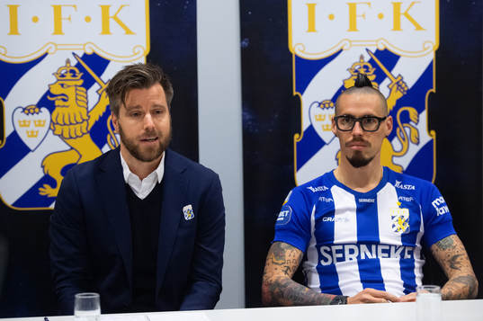 Sportchef Pontus Farnerud och nyförvärvet Marek Hamsik