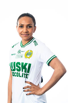 Madelen Janogy från det Damallsvenska fotbollslaget