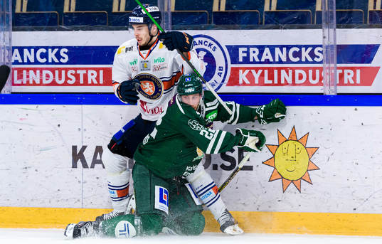 Växjös Tim Erixon och Färjestads Per Åslund