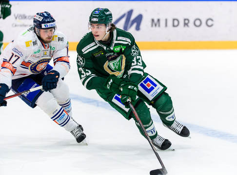 Växjös Emil Forslund och Färjestads Albert Johansson