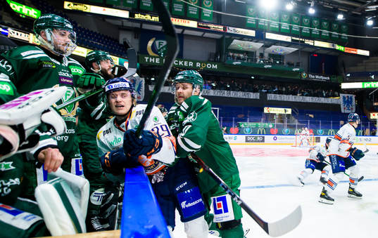 Växjös Pontus Holmberg och Färjestads Jacob Nilsson