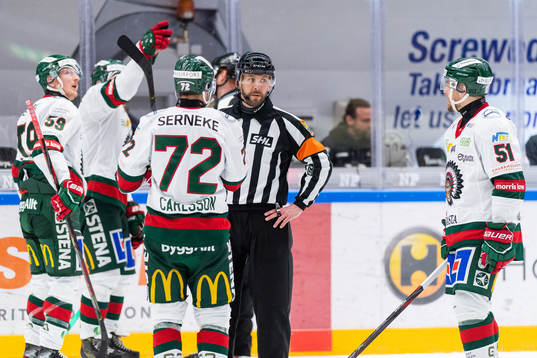 Frölundas Patrik Carlsson och Mats Rosseli Olsen i