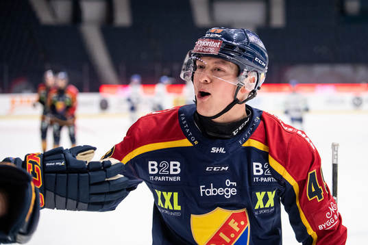Djurgårdens Rhett Rakhshani jublar