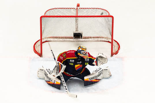 Djurgårdens målvakt Niklas Svedberg släpper in mål