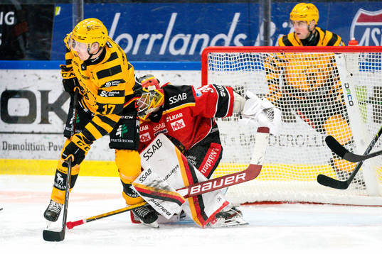 Skellefteås Pär Lindholm och Luleås målvakt Joel