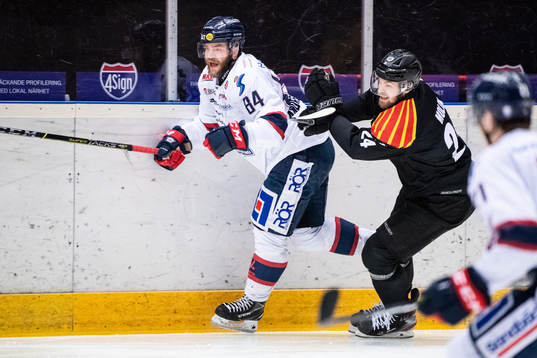 Linköpings Jimmy Andersson och Brynäs Emil Molin