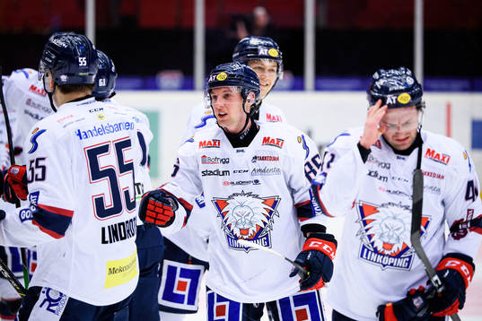 Linköpings Tyler Morley jublar