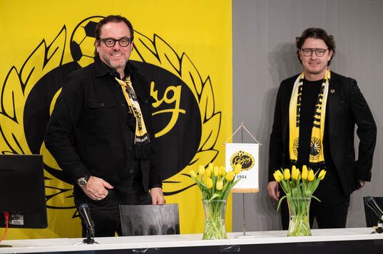 Elfsborgs ordförande Sune Lundqvist och klubbchef Stefan