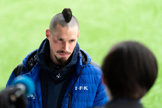 Marek Hamsik blir intervjuad