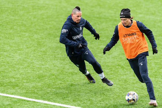 Marek Hamsik och Simon Thern