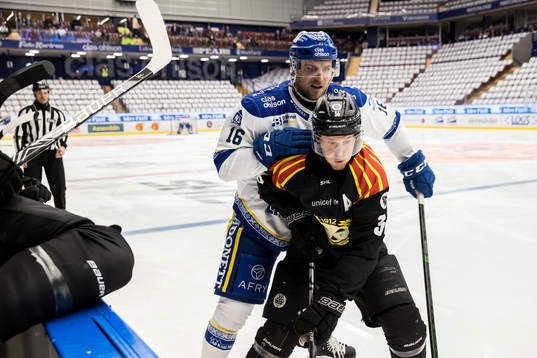 Leksands Daniel Gunnarsson och Brynäs Linus Ölund