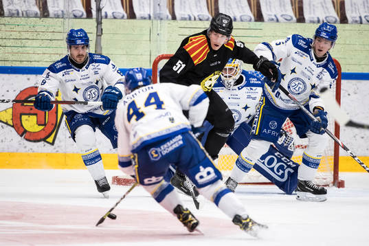 Leksands Matt Caito och Brynäs Tomi Sallinen och Leksands
