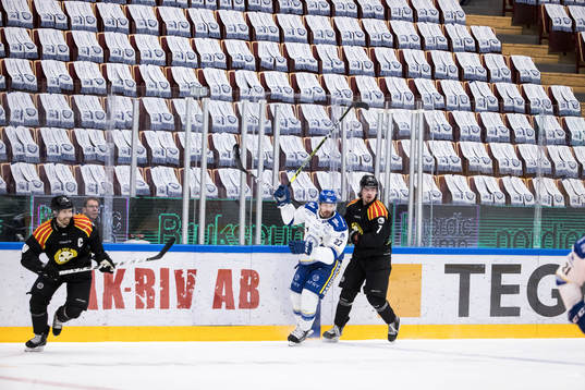 Brynäs Anton Rödin och Leksands Marek Hrivik och Brynäs
