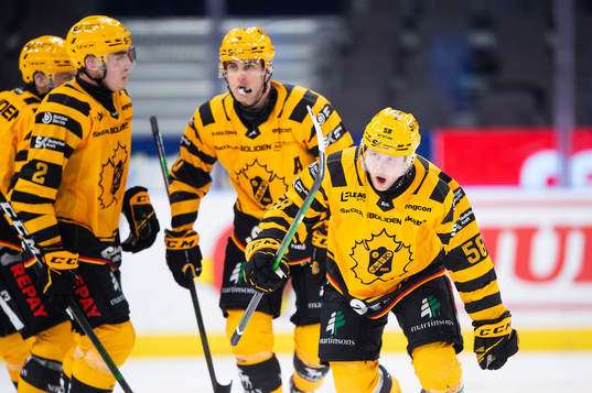 Skellefteås Oskar Nilsson jublar