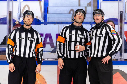 Domare Andreas Harnebring, Mikael Nord och Linjedomare
