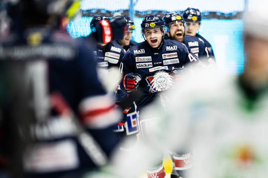 Linköpings Broc Little och Jonas Holös jublar