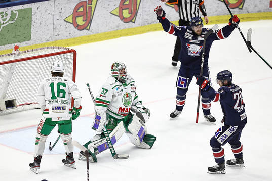 Mål 1-0 av Linköpings Jaakko Rissanen förbi Rögles