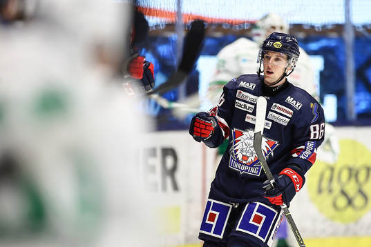 Linköpings Tyler Morley jublar