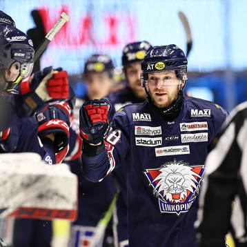 Linköpings Jaakko Rissanen jublar