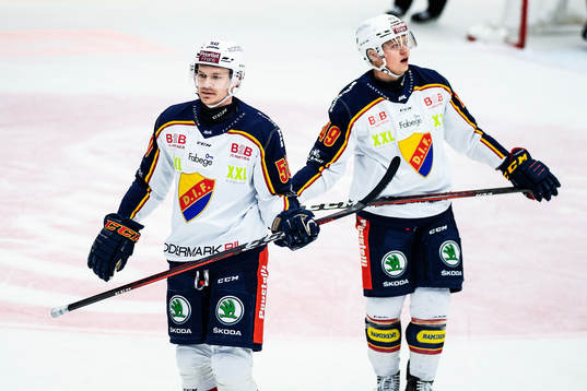 Djurgårdens Tobias Ekberg och Rhett Rakhshani deppar