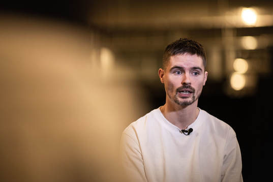 Mikael Lustig från det Allsvenska fotbollslaget AIK