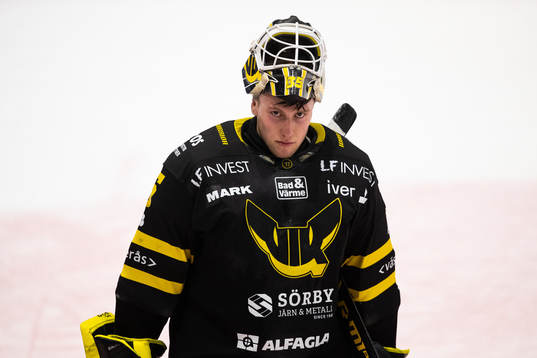 Västerås målvakt Emil Kruse deppar