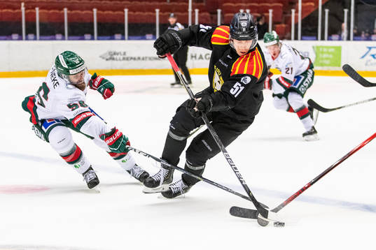 Frölundas Jonathan Sigalet  och Brynäs Tomi Sallinen
