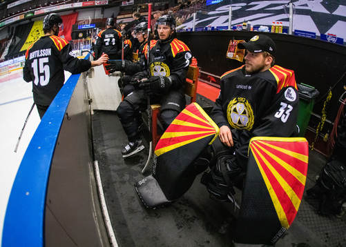 Brynäs Simon Bertilsson, Kristofer Berglund och målvakt